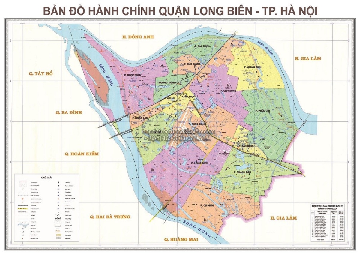 Bản Đồ Quận Long Biên Thủ Đô Hà Nội