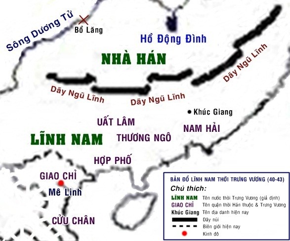 Bản đồ Việt Nam Thời Bắc Thuộc