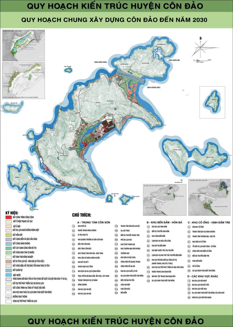 bản đồ hành chính Côn Đảo