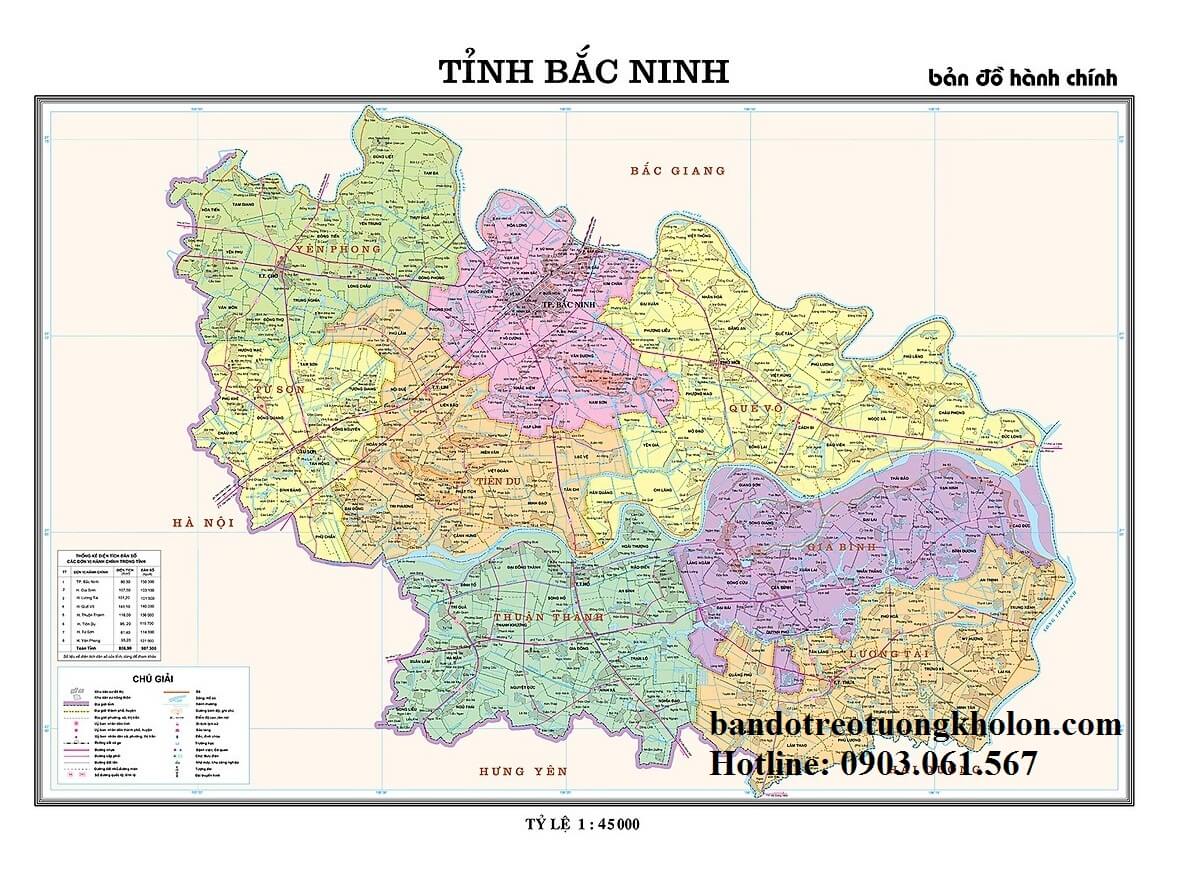 Bản Đồ Tỉnh Bắc Ninh