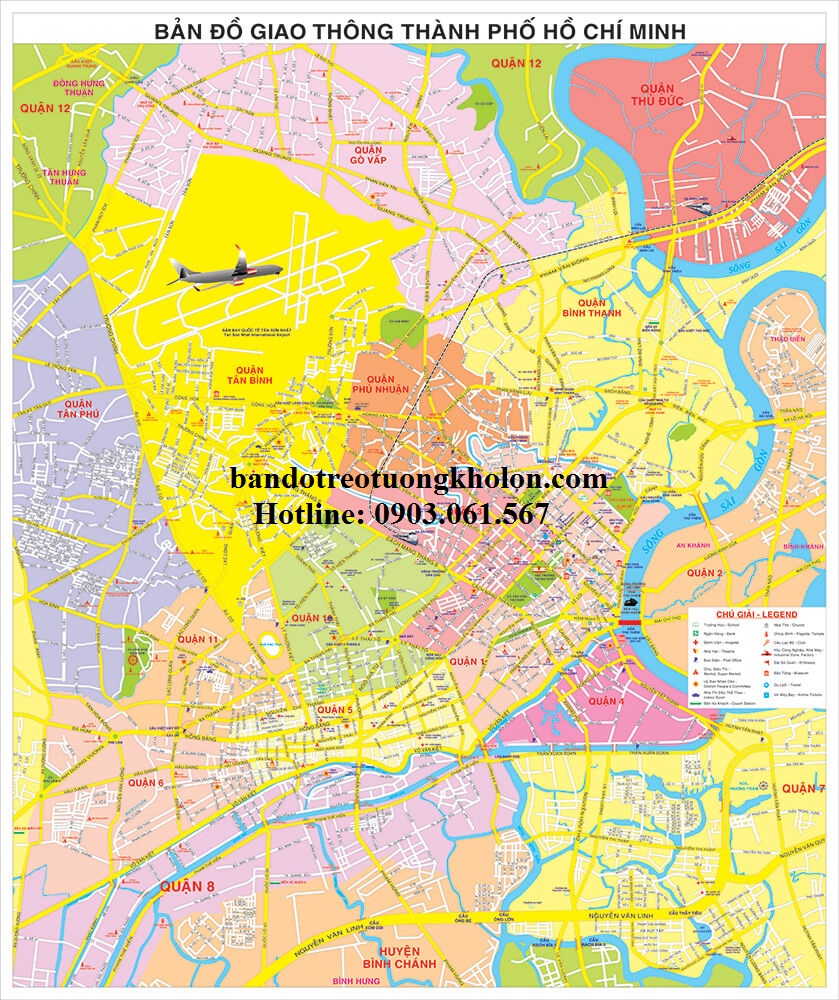 Bản Đồ Các Quận Thành Phố Hồ Chí Minh
