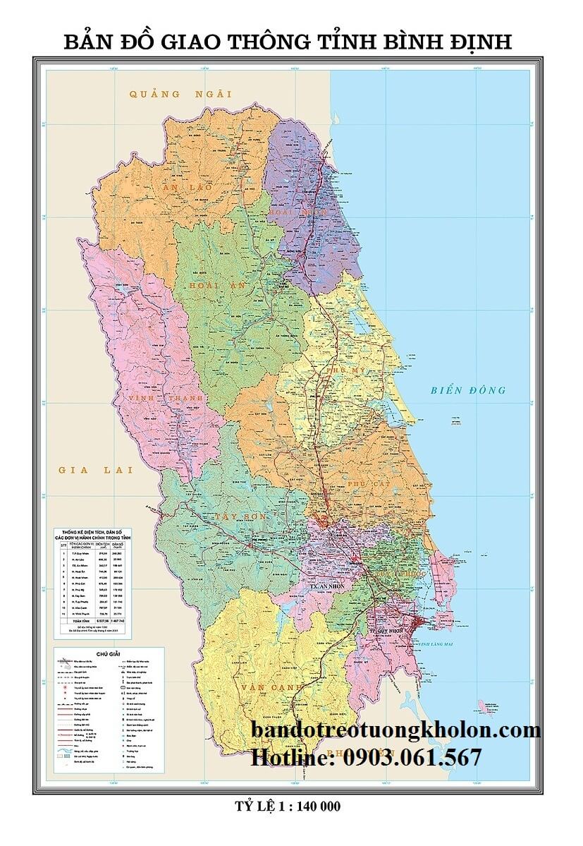 Bản Đồ Tỉnh Bình Định