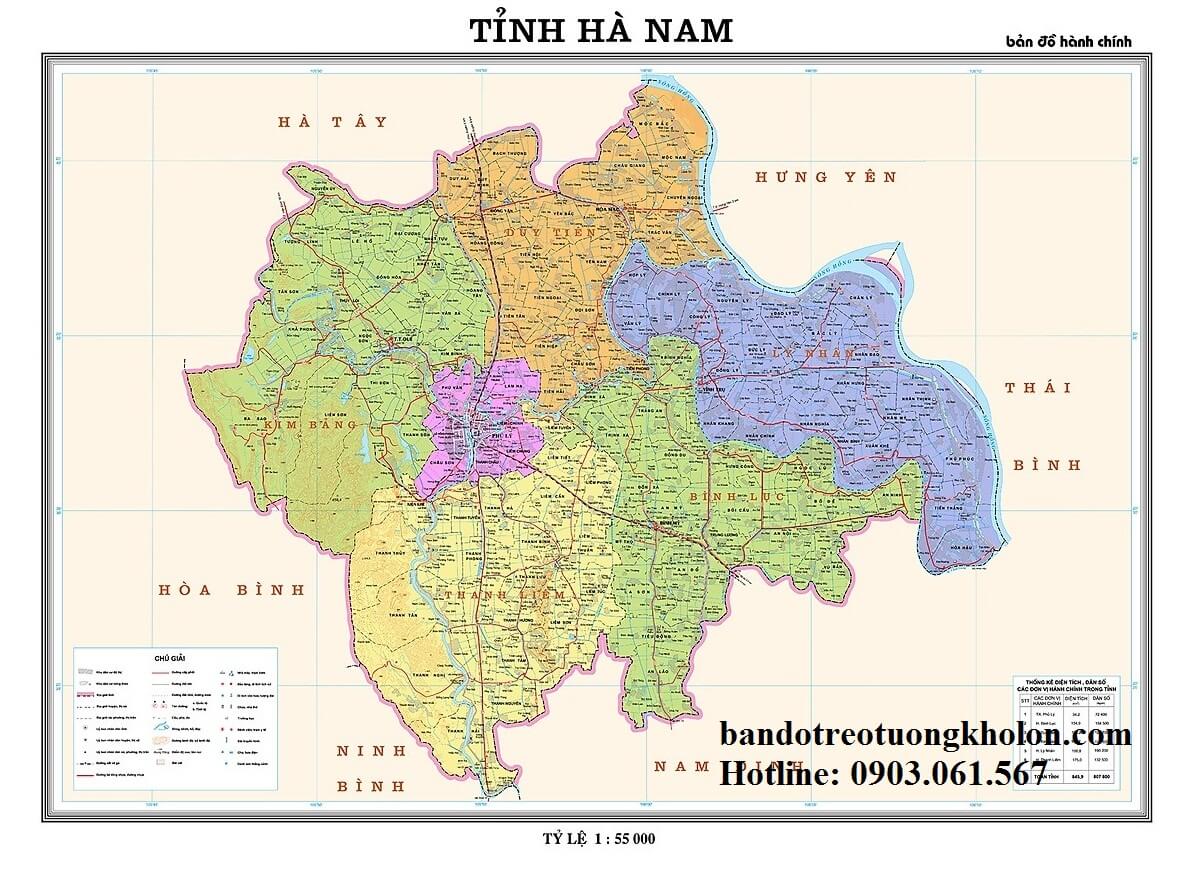Bản Đồ Tỉnh Hà Nam
