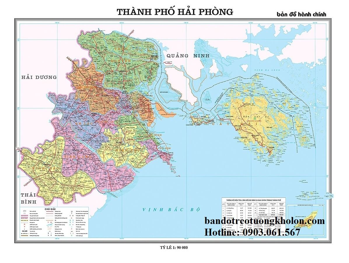 Bản Đồ Thành Phố Hải Phòng Khổ Lớn