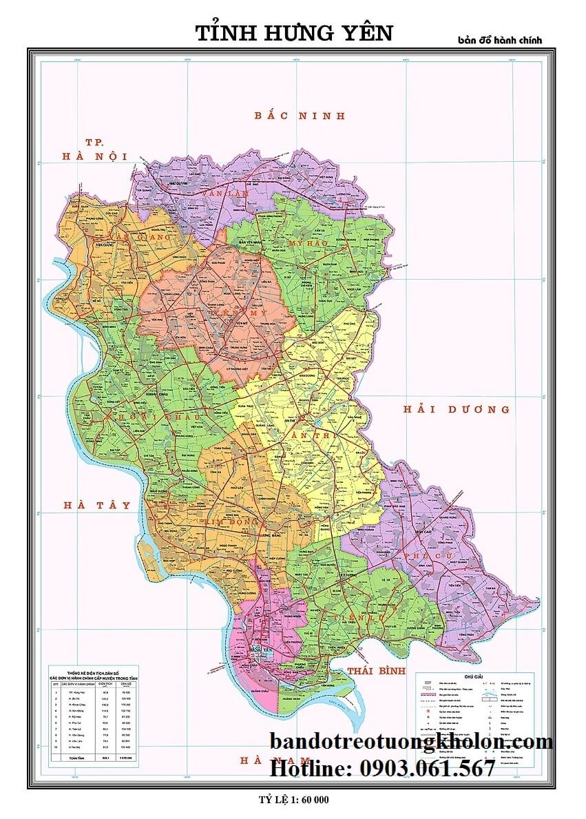 Bản Đồ Tỉnh Hưng Yên