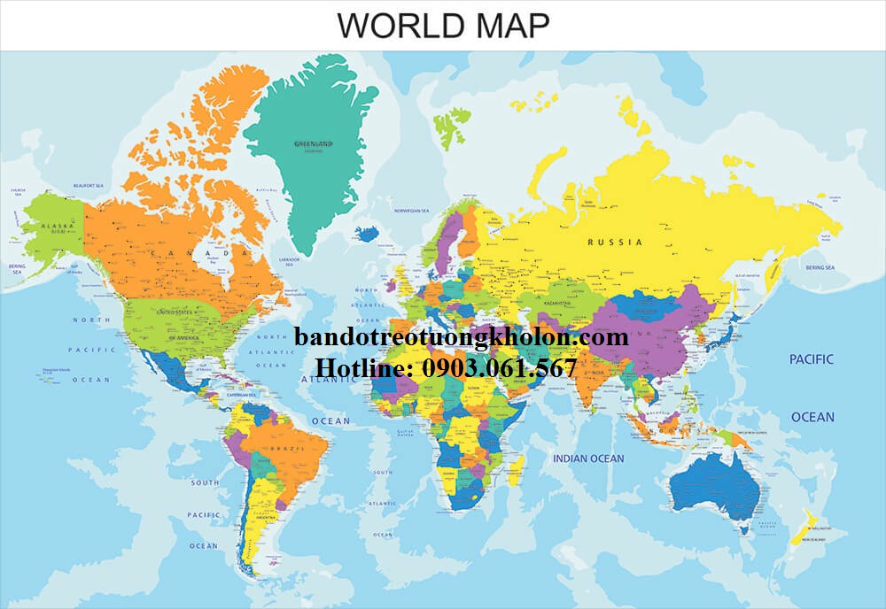 Bản Đồ Hành Chính Thế Giới