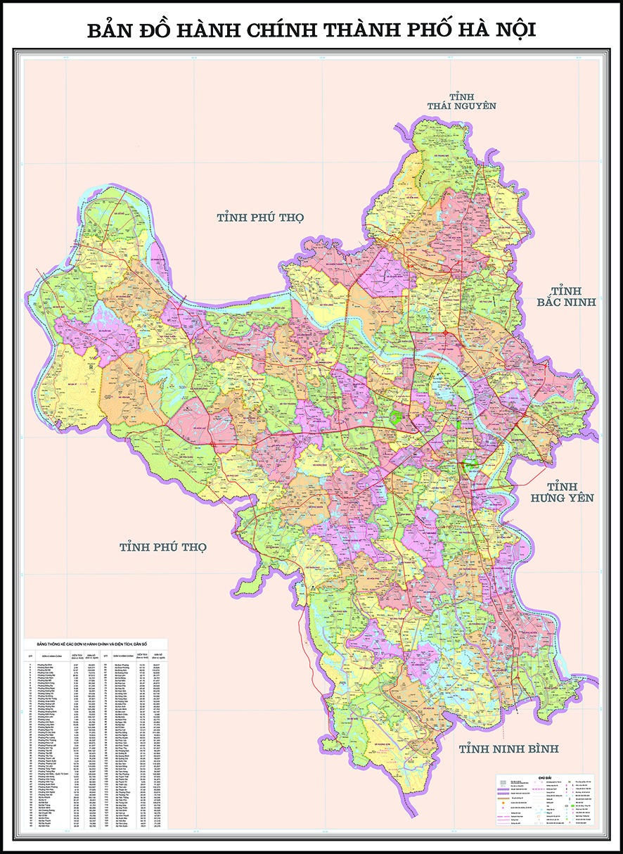 Bản Đồ Thành Phố Hà Nội Mới Nhất