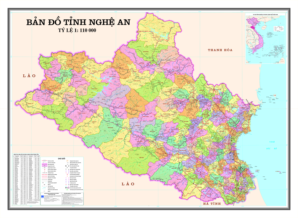 Bản Đồ Tỉnh Nghệ An Mới Nhất Sau Sáp Nhập