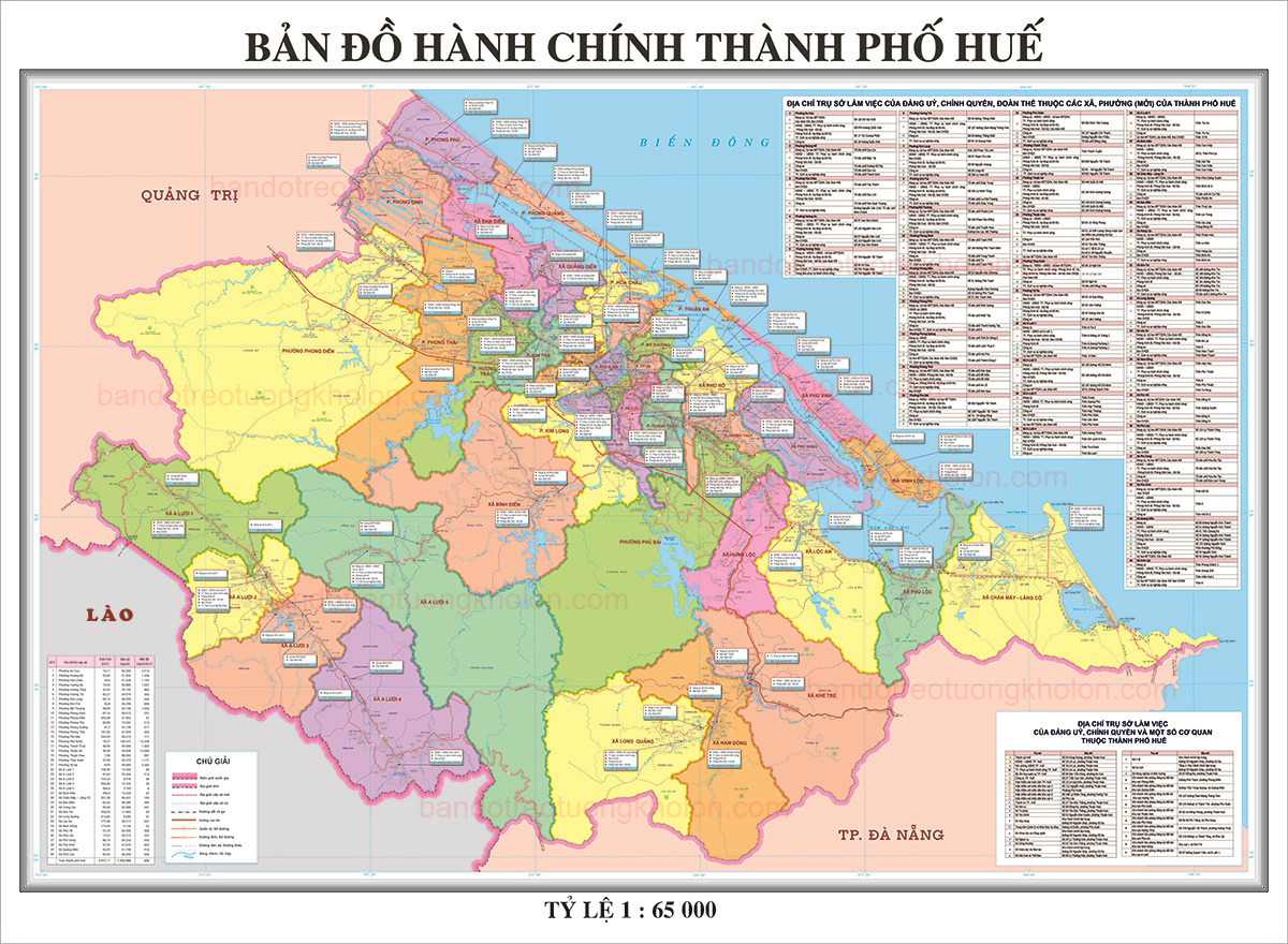 Bản Đồ Thành Phố Huế Sau Sáp Nhập