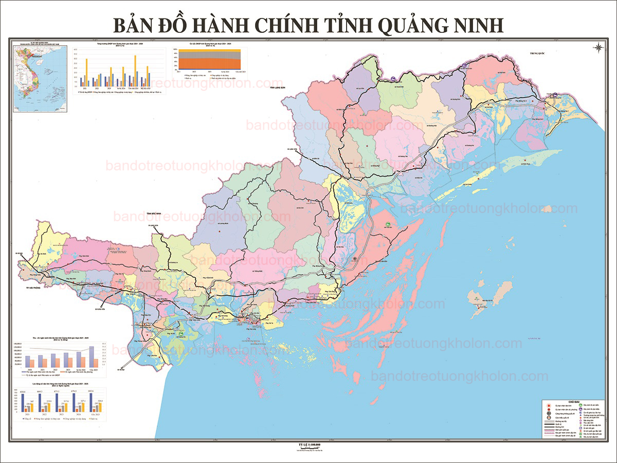 Bản Đồ Tỉnh Quảng Ninh Sau Sáp Nhập